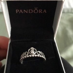 Pandora princess ring- silver